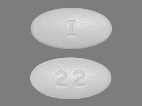 Pill I 22 White Elliptical/Oval is Linezolid