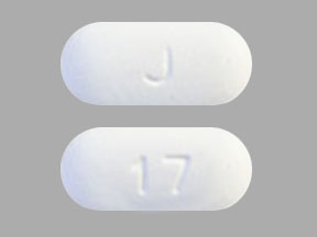 Pill J 17 White Capsule/Oblong is Lamivudine