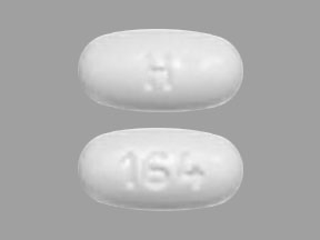 Pill H 164 White Oval is Telmisartan