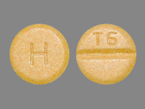 Pill H T6 Yellow Round is Tetrabenazine