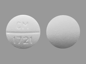 Pill CM 1721 White Round is Sodium Bicarbonate