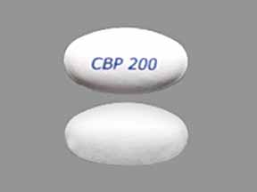 Pill CBP 200 White Oval is Spectracef