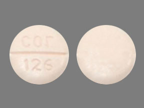 Pill cor 126 Peach Round is Metaxalone