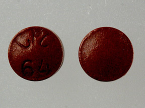 Pill CPC 64 Maroon Round is Phenazopyridine Hydrochloride