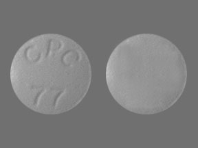 Pill CPC77 White Round is Sodium Bicarbonate