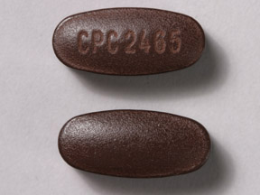 Pill CPC2465 Maroon Oval is FoliTab 500