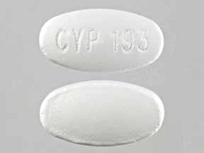 Pill CYP 193 White Oval is Prenatabs Rx
