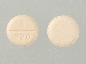 Pill S 820 Peach Round is Hydrochlorothiazide