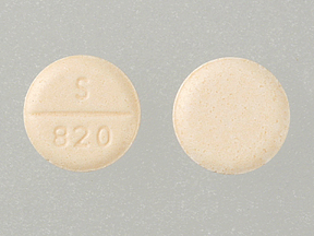 Pill S 820 Peach Round is Hydrochlorothiazide