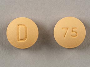 Pill D 75 Peach Round is Doxycycline Monohydrate