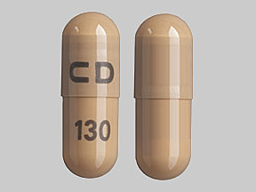 Pill CD 130 Brown Capsule/Oblong is Ranitidine Hydrochloride