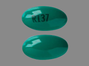 Pill R137 Green Capsule/Oblong is Zenatane