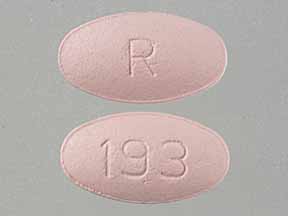 Pill 193 R Pink Oval is Fexofenadine Hydrochloride