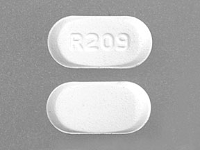Pill R-209 White Capsule/Oblong is Risperidone (Orally Disintegrating)