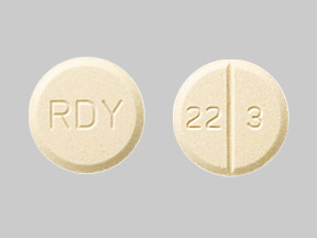 Pill RDY 22 3 Yellow Round is Lamotrigine