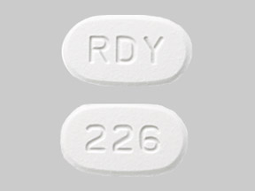 Pill RDY 226 White Capsule/Oblong is Lamotrigine (Chewable, Dispersible)