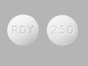Pill RDY 250 White Round is Terbinafine