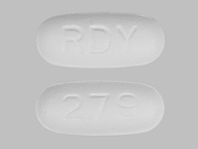 Pill RDY 279 White Capsule-shape is Levofloxacin.