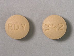 Pill RDY 342 Brown Round is Citalopram Hydrobromide