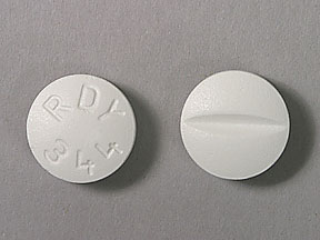 Pill RDY 344 White Round is Citalopram Hydrobromide