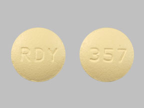 Pill RDY 357 Yellow Round is Donepezil Hydrochloride
