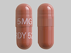 Pill 5MG RDY 527 Red Capsule/Oblong is Tacrolimus