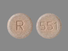 Pill R 551 Red Round is Desloratadine (Orally Disintegrating)