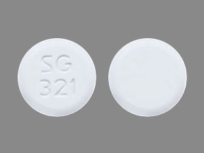 Pill SG 321 White Round is Lamotrigine (Orally Disintegrating)