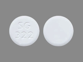 Pill SG 322 White Round is Lamotrigine (Orally Disintegrating)