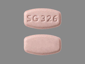 Pill SG 326 Pink Rectangle is Aripiprazole