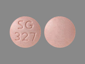 Pill SG 327 Pink Round is Aripiprazole