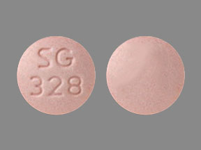 Pill SG 328 Pink Round is Aripiprazole