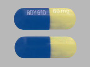 Duloxetine hydrochloride delayed-release 60 mg RDY610 60mg
