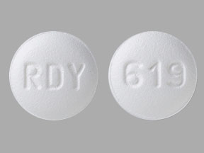 Pill RDY 619 White Round is Eszopiclone