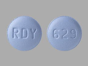 Pill RDY 629 Blue Round is Eszopiclone