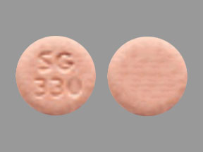 Pill SG 330 Pink Round is Aripiprazole (Orally Disintegrating)