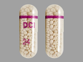 Pill DCI 24 Clear Capsule/Oblong is Pertzye