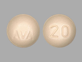 Pill AVA 20 Yellow Round is Doptelet