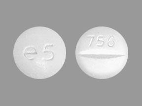 Pill 756 e5 White Round is Phenobarbital