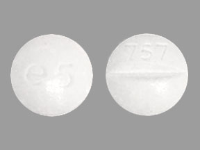 Pill 757 e5 White Round is Phenobarbital