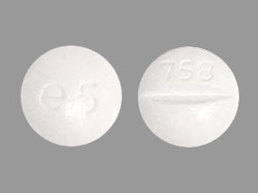 Pill 758 e5 White Round is Phenobarbital