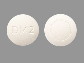 Pill DM2 White Round is Diclofenac Sodium and Misoprostol Delayed-Release