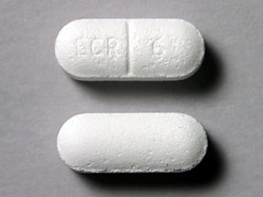 Pill ECR 6 White Capsule-shape is Lodrane 12 Hour
