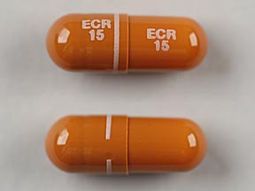 Pille ECR 15 ECR 15 er Amrix 15 mg