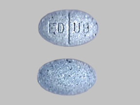 Pill Imprint ED UB (Urogesic Blue hyoscyamine 0.12 mg / methenamine 81.6 mg / methylene blue 10.8 mg / monobasic sodium phosphate 40.8 mg)