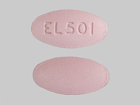 Pill EL501 is NicAzel Vitamin B Complex with Folic Acid and Minerals