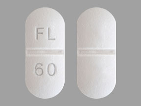 Pill FL 60 White Capsule-shape is Fluoxetine Hydrochloride