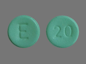 Pill E 20 Green Round is Opana ER