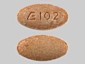 Lisinopril 20 mg E 102