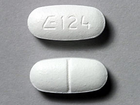 Pill E 124 White Elliptical/Oval is Benazepril Hydrochloride and Hydrochlorothiazide